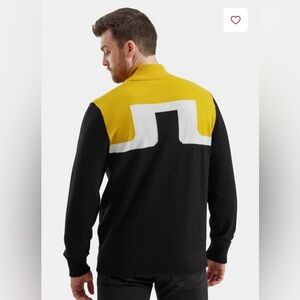 J. Lindeberg Merino Wool Windbreaker Sweater NWT Size L